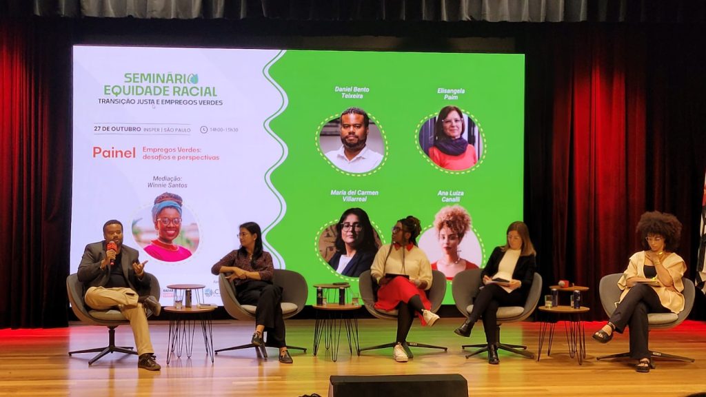 Diretora do CTGAS-ER participa, em São Paulo, de seminário sobre equidade racial, transição justa e empregos verdes